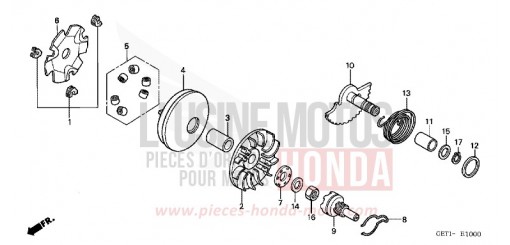 DRIVE FACE/KICK STARTER SPINDLE NPS506 de 2006